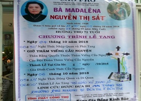ĐÁM TANG CỤ: NGUYỄN THỊ SẮT